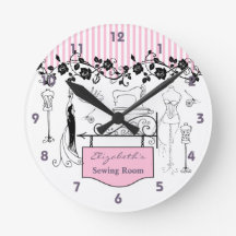 ヴィンテージ裁縫ルームクロック