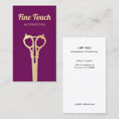 ヴィンテージ裁縫仕立て 名刺 (正面/裏面)