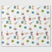 ヴィンテージ裁縫付属品 ラッピングペーパー (フラット)