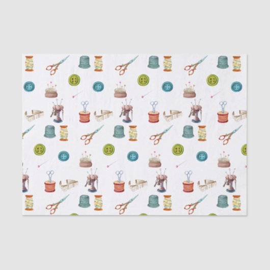 ヴィンテージ裁縫付属品 薄葉紙 (正面)