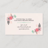 ヴィンテージ裁縫機とQRコードボホフローラ 名刺 (裏面)