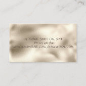 ヴィンテージ裁縫機カラフル金ゴールド 名刺 (裏面)