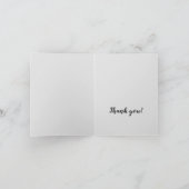 ヴィンテージ裁縫機モノグラムありがとう ノートカード (内部)