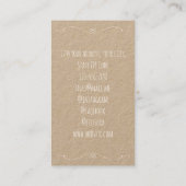 ヴィンテージ裁縫機手工芸品 名刺 (裏面)