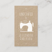 ヴィンテージ裁縫機手工芸品 名刺 (正面)