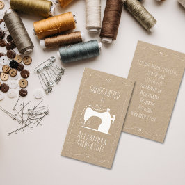 ヴィンテージ裁縫機手工芸品 名刺