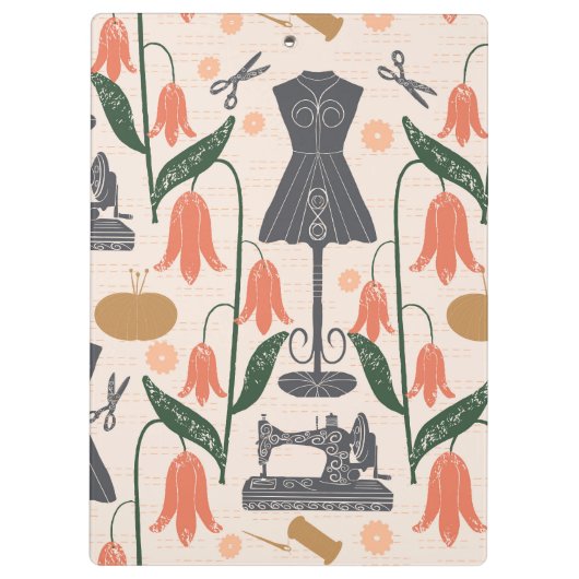 ヴィンテージ裁縫機械シーストレス調整器 クリップボード (裏面)