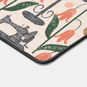 ヴィンテージ裁縫機械シーストレス調整器 デスクマット (コーナー)