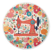 ヴィンテージ裁縫機械セラミックノブ セラミックノブ (正面)