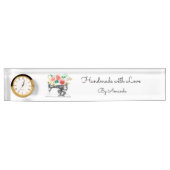 ヴィンテージ裁縫機械テーラーシーストレス デスクネームプレート (正面)