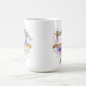 ヴィンテージ裁縫機械フローラ コーヒーマグカップ (中央)