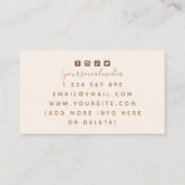 ヴィンテージ裁縫機械薄紫バラテーラモダンー 名刺 (裏面)