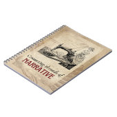 ヴィンテージ裁縫機械語ノート ノートブック (左側)