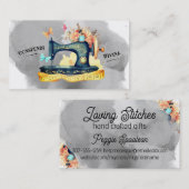 ヴィンテージ裁縫機針キルターカード 名刺 (正面/裏面)