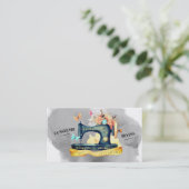 ヴィンテージ裁縫機針キルターカード 名刺 (スタンド正面)