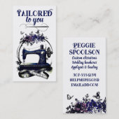 ヴィンテージ裁縫機針キルターカード 名刺 (正面/裏面)