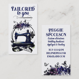 ヴィンテージ裁縫機針キルターカード 名刺