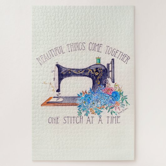 ヴィンテージ裁縫機 ジグソーパズル (縦)