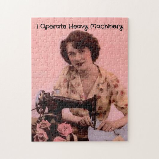 ヴィンテージ裁縫機 ジグソーパズル (縦)