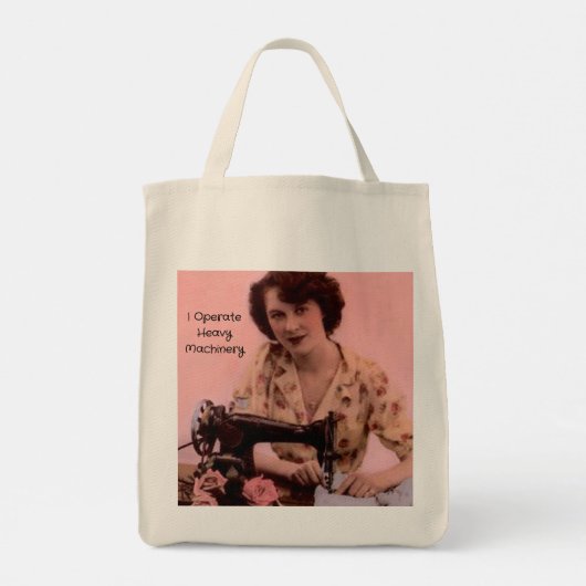 ヴィンテージ裁縫機 トートバッグ (裏面)