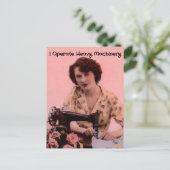 ヴィンテージ裁縫機 ポストカード (スタンド正面)