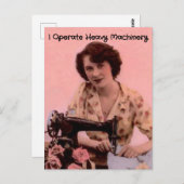 ヴィンテージ裁縫機 ポストカード (正面/裏面)