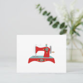 ヴィンテージ裁縫機 ポストカード (スタンド正面)