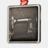 ヴィンテージ裁縫機 メタルオーナメント (左)