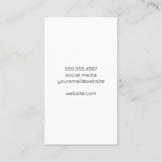 ヴィンテージ裁縫機 | レザーテクスチ縁どャ 名刺 (裏面)