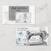 ヴィンテージ裁縫機 名刺 (正面/裏面)