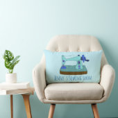 ヴィンテージ裁縫機。私は裁縫 パーソナライズされた ランバークッション (椅子)