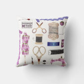 ヴィンテージ裁縫&シーメストレスデコール クッション (裏面)