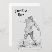 ヴィンテージ装甲騎士中世の戦士カスタム 招待状 (正面/裏面)