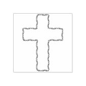 ヴィンテージ装飾つる植物のクロスアートスタンプ ラバースタンプ (インプリント)