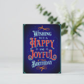 ヴィンテージ装飾の誕生日メッセージ (スタンド正面)