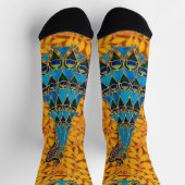 ヴィンテージ装飾アールヌーボーピーコックアンドツリー ソックス (上部)