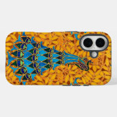 ヴィンテージ装飾アールヌーボーピーコックアンドツリー Case-Mate iPhoneケース (裏面 (横))