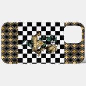 ヴィンテージ装飾クラウン&バラ Case-Mate iPhoneケース (裏面 (横))