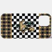 ヴィンテージ装飾クラウン&バラ Case-Mate iPhoneケース (裏面 (横))