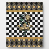 ヴィンテージ装飾クラウン＆ローズ フォトプラーク (正面)