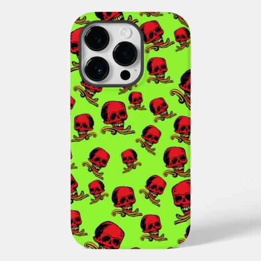 ヴィンテージ装飾スカル Case-Mate iPhoneケース (裏面)