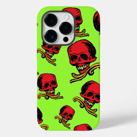 ヴィンテージ装飾スカル Case-Mate iPhoneケース (裏面)