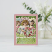 ヴィンテージ装飾デーの女の子, ZSSG ポストカード (スタンド正面)