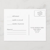 ヴィンテージ装飾フレーム インビテーションポストカード (裏面)