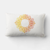 ヴィンテージ装飾フレーム エレガントな装飾ボーダー ランバークッション (裏面)