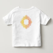 ヴィンテージ装飾フレーム 高級装飾ボーダー トドラーTシャツ (裏面)