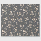 ヴィンテージ装飾フローラ包装紙 ラッピングペーパー (フラット)