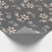 ヴィンテージ装飾フローラ包装紙 ラッピングペーパー (角)