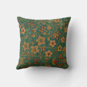 ヴィンテージ装飾フローラ敷物パターン クッション (裏面)