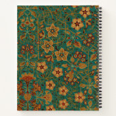 ヴィンテージ装飾フローラ敷物パターン ノートブック (裏面)